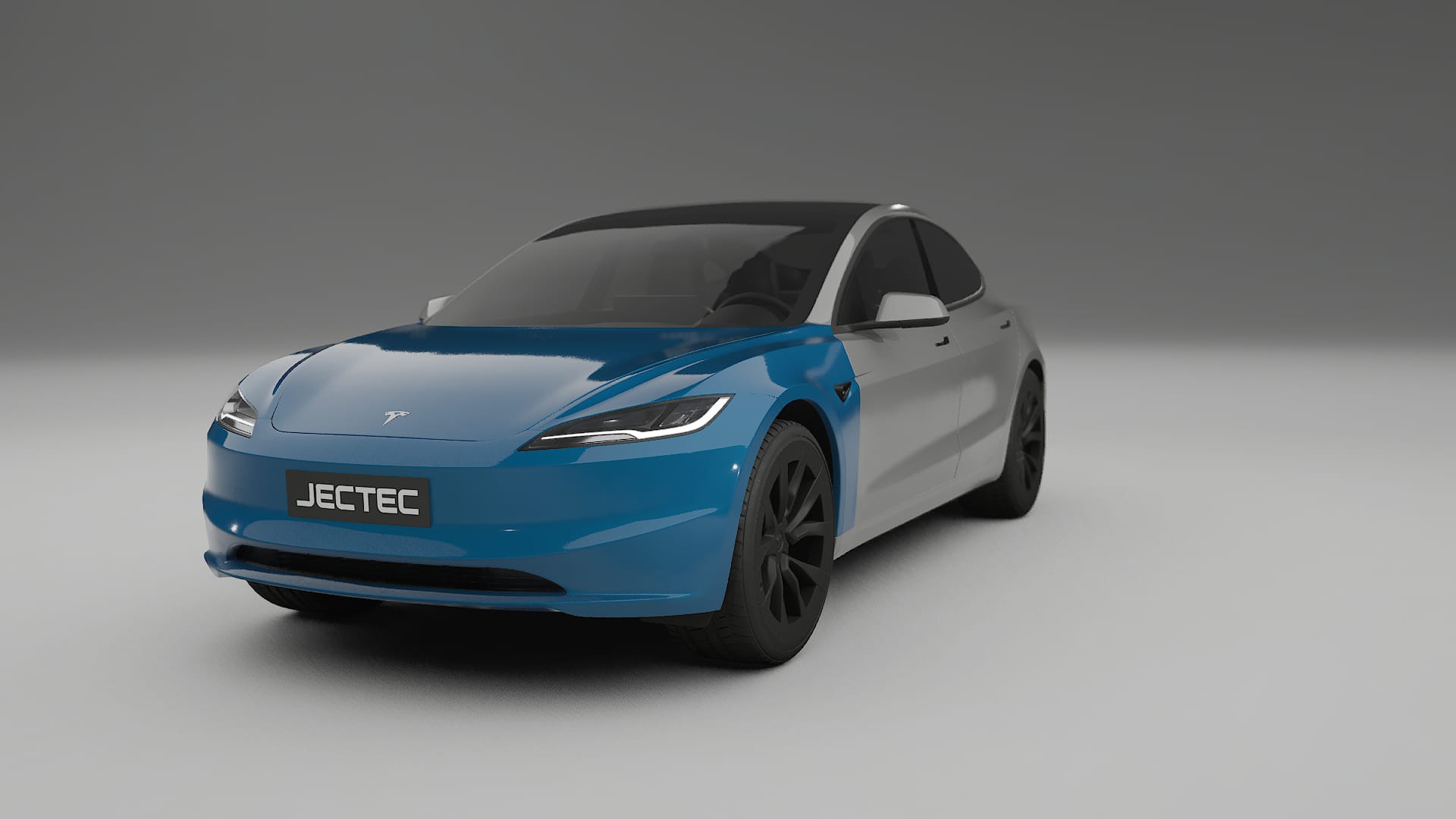 Tesla Model3 Highland Fényezésvédő Fólia | CrystalGuard Átlátszó TPU PPF Első Védő Készlet