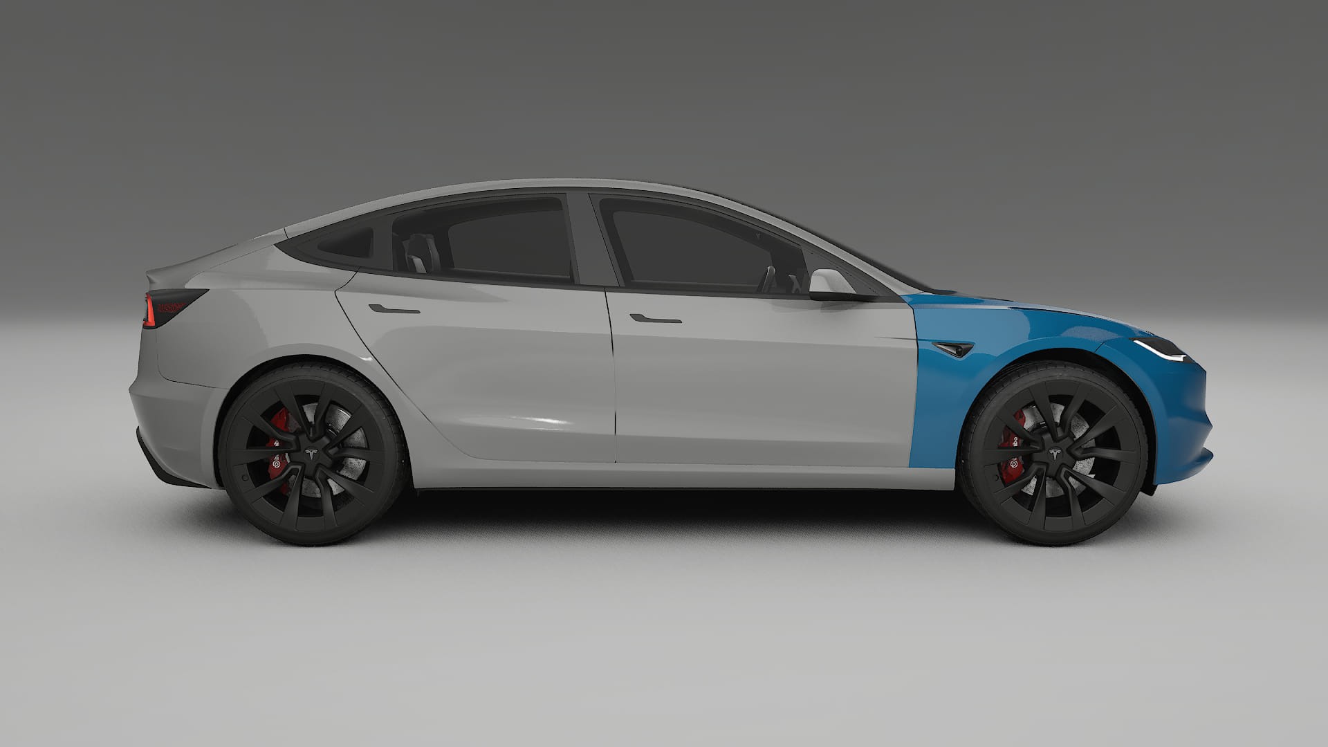 Tesla Model3 Highland Fényezésvédő Fólia | CrystalGuard Átlátszó TPU PPF Első Védő Készlet 2