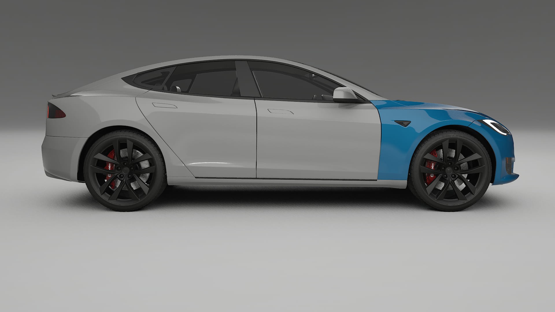 Tesla Model-S Refresh Fényezésvédő Fólia | CrystalGuard Átlátszó TPU PPF Első Védő Készlet 2
