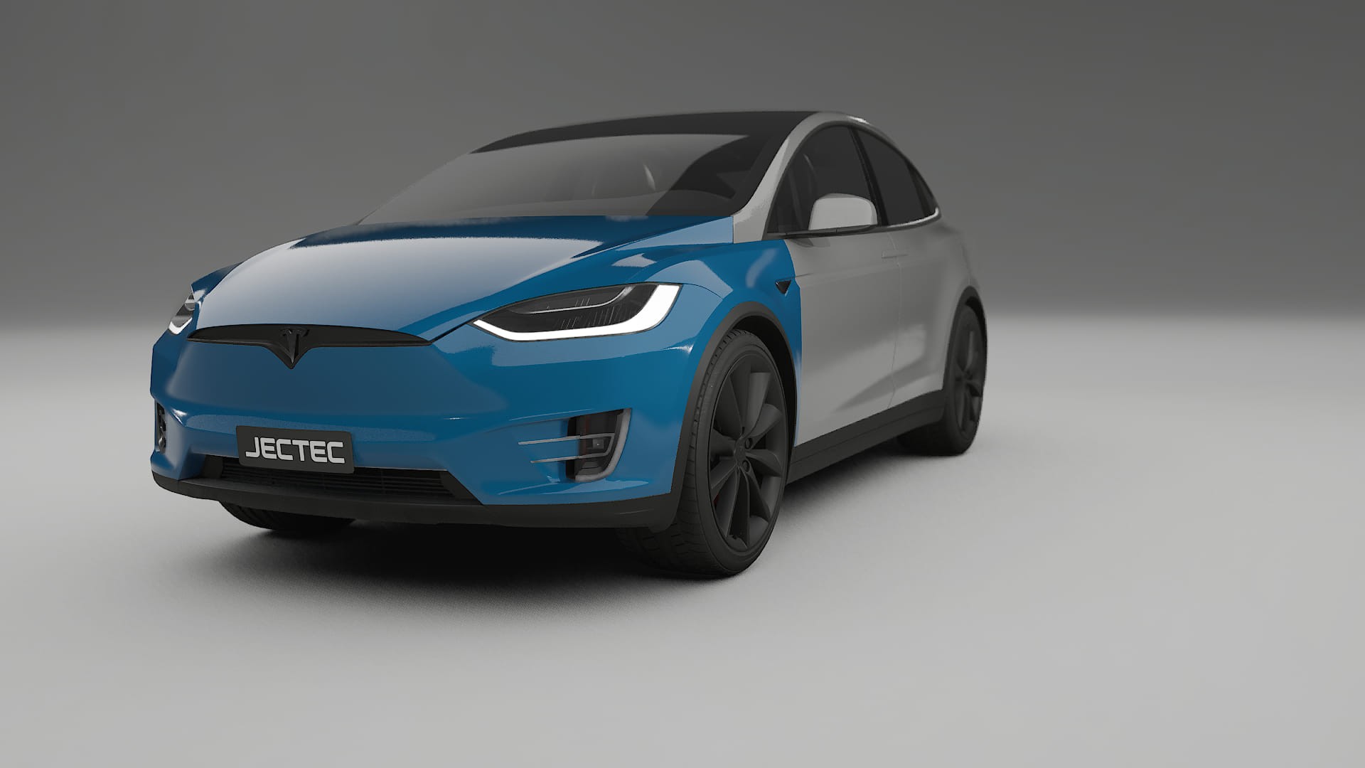 Tesla Model-X Fényezésvédő Fólia | CrystalGuard Átlátszó TPU PPF Első Védő Készlet