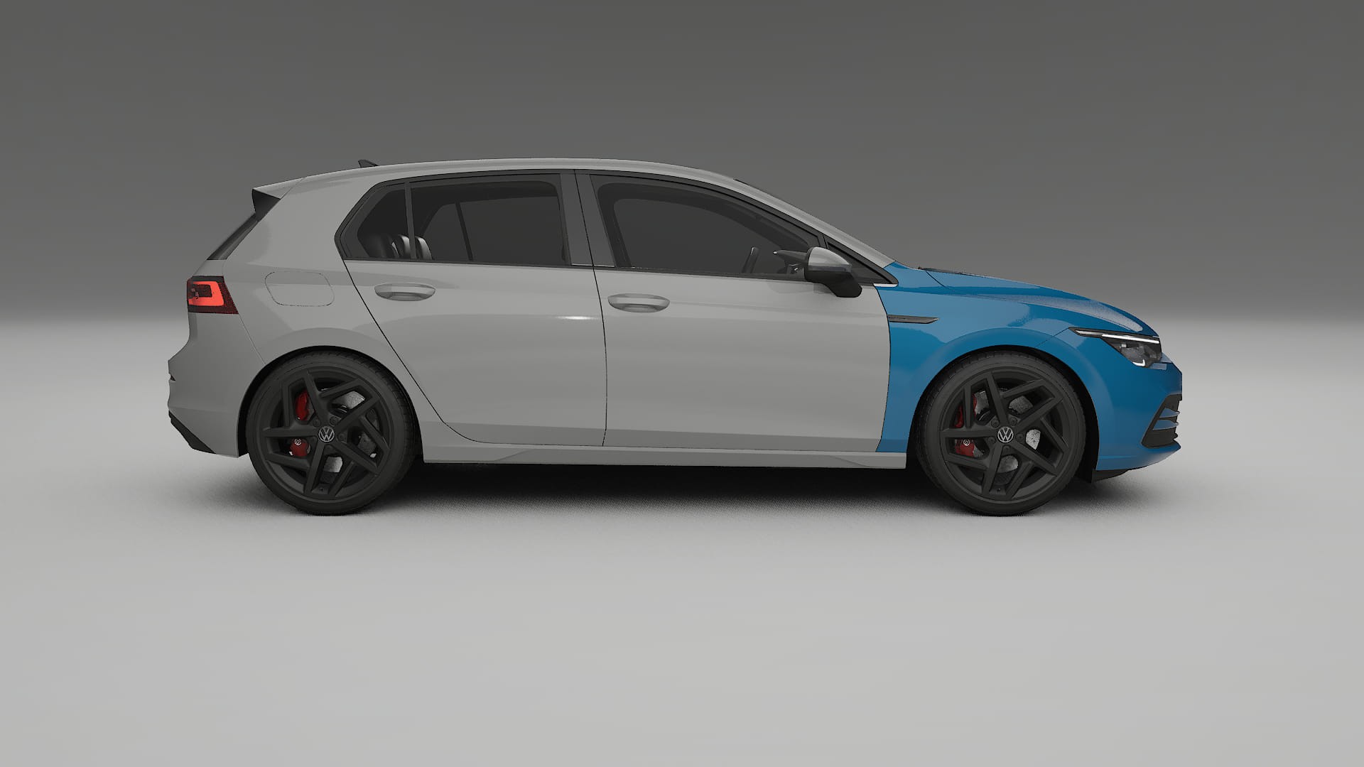 VW Golf Mk8 Fényezésvédő Fólia | CrystalGuard Átlátszó TPU PPF Első Védő Készlet 2