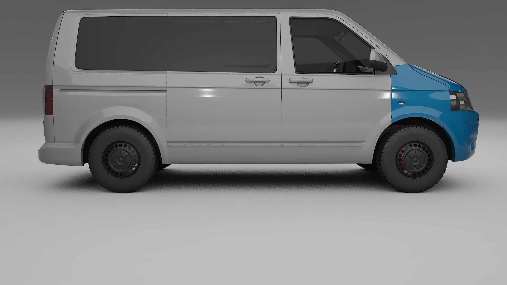 VW Transporter T5 Caravelle Fényezésvédő Fólia | CrystalGuard Átlátszó TPU PPF Első Védő Készlet 2