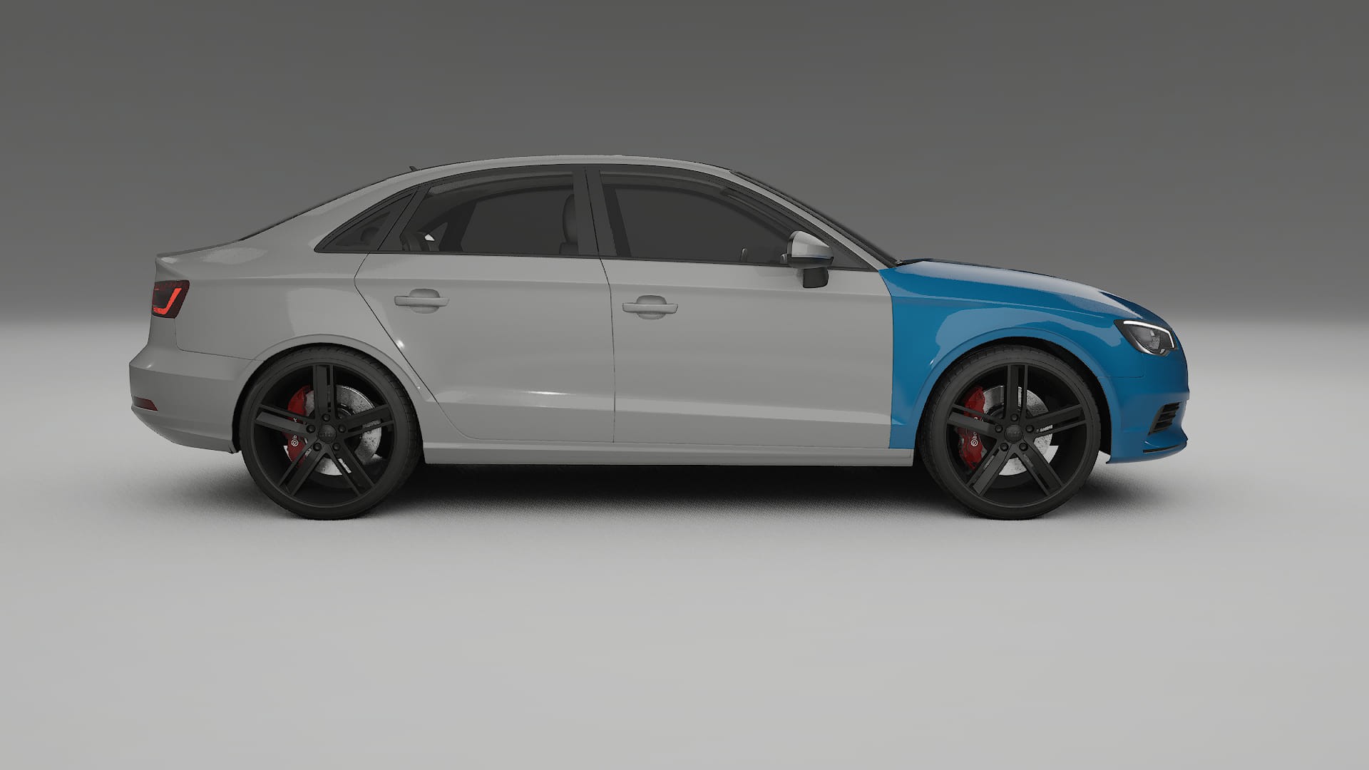 Audi A3 8V sedan prefacelift pre-LCI Fényezésvédő Fólia | CrystalGuard Átlátszó TPU PPF Első Védő Készlet 2