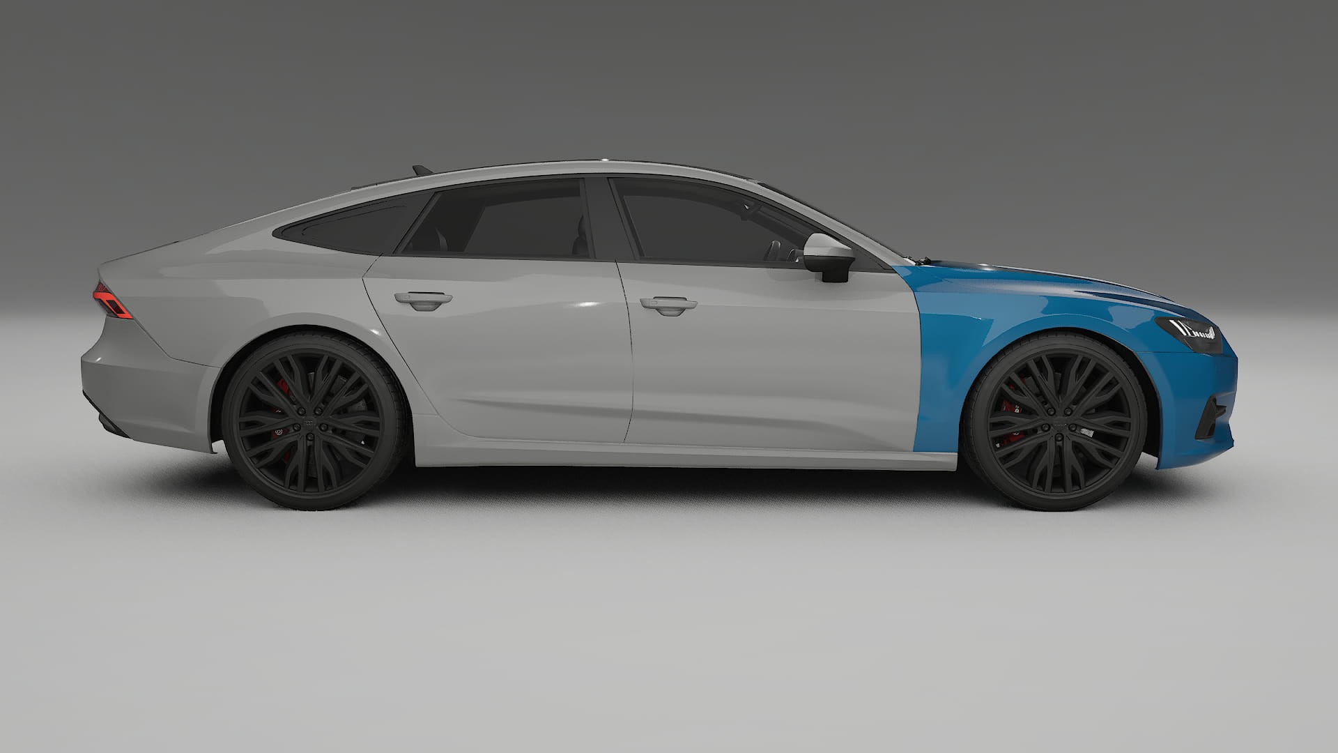 Audi A7 C8 Sportback prefacelift pre-LCI Fényezésvédő Fólia | CrystalGuard Átlátszó TPU PPF Első Védő Készlet 2