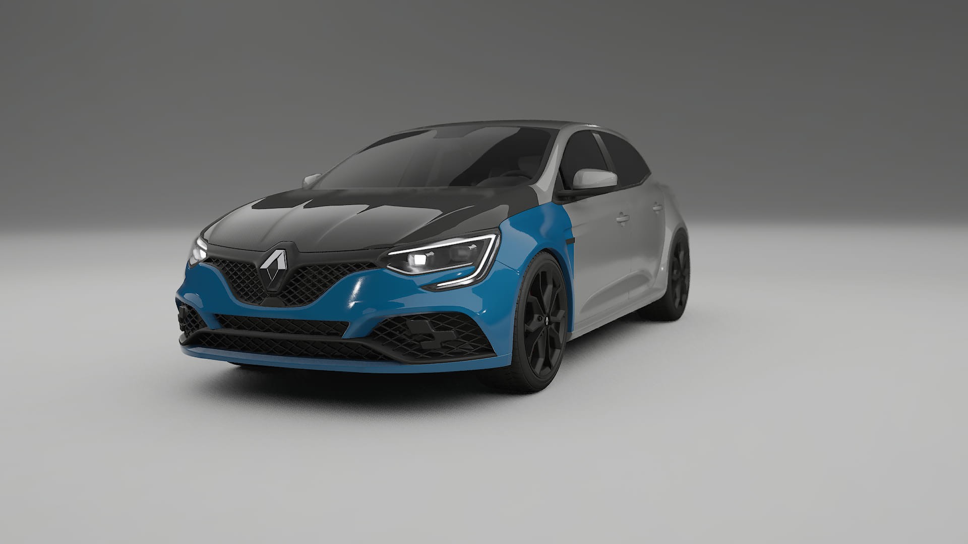 Renault Megane RS IV Fényezésvédő Fólia | CrystalGuard Első PPF Készlet Karbon Motorháztetővel