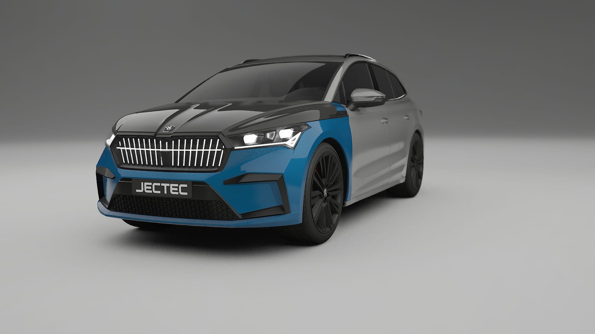 Škoda Enyaq MEB Fényezésvédő Fólia | CrystalGuard Első PPF Készlet Karbon Motorháztetővel