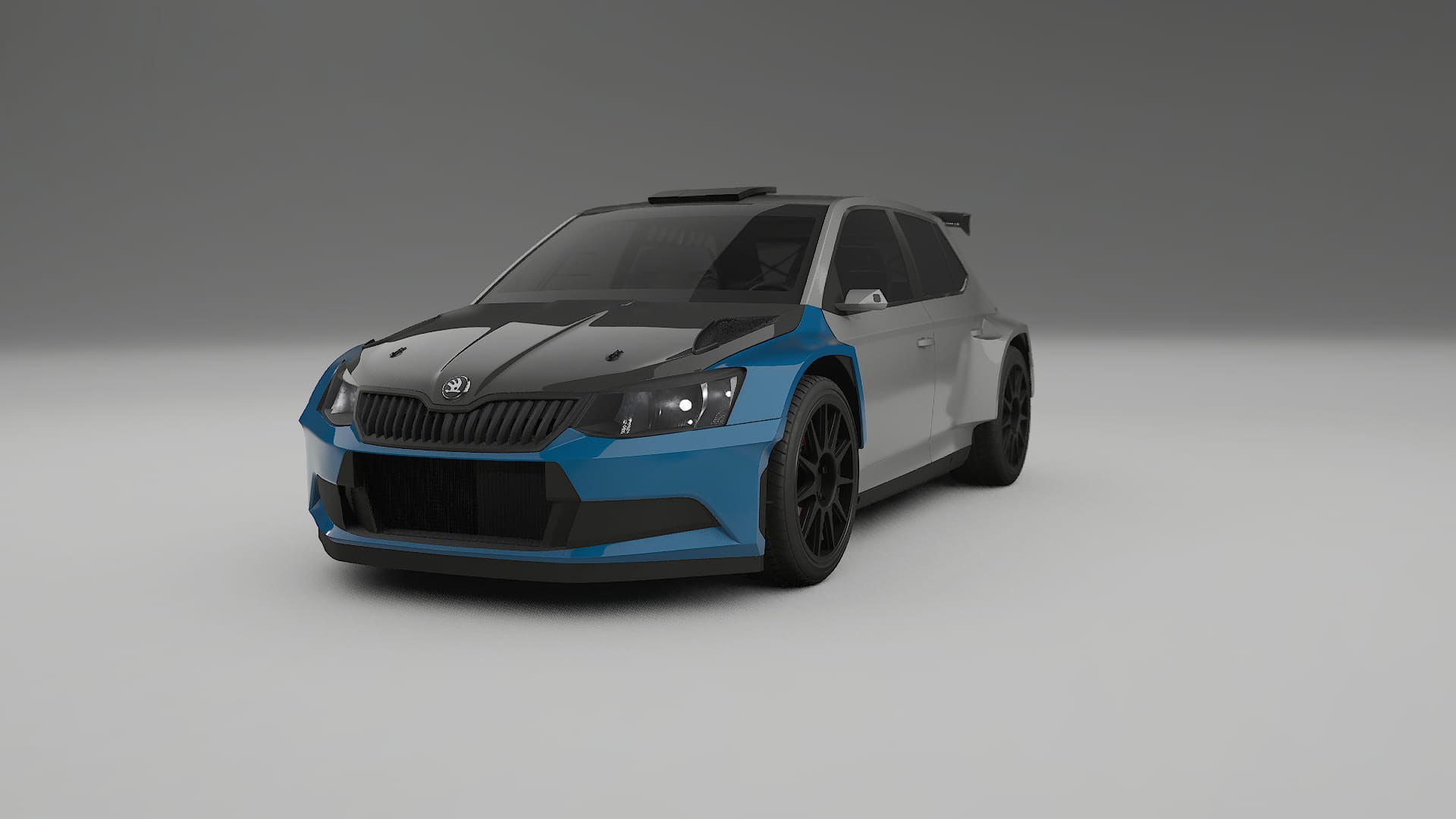 Škoda Fabia R5 6V Fényezésvédő Fólia | CrystalGuard Első PPF Készlet Karbon Motorháztetővel