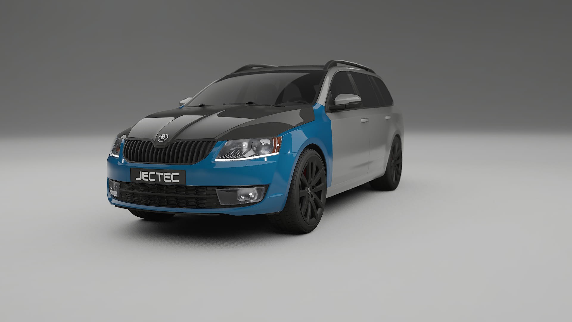 Škoda Octavia kombi 5E Fényezésvédő Fólia | CrystalGuard Első PPF Készlet Karbon Motorháztetővel