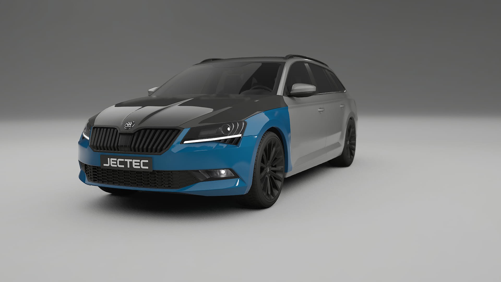 Škoda Superb B8 Fényezésvédő Fólia | CrystalGuard Első PPF Készlet Karbon Motorháztetővel