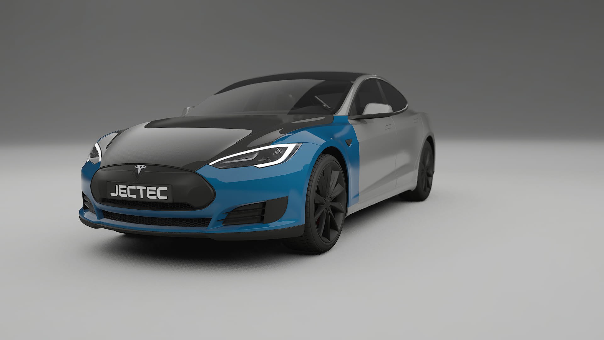 Tesla Model-S Fényezésvédő Fólia | CrystalGuard Első PPF Készlet Karbon Motorháztetővel