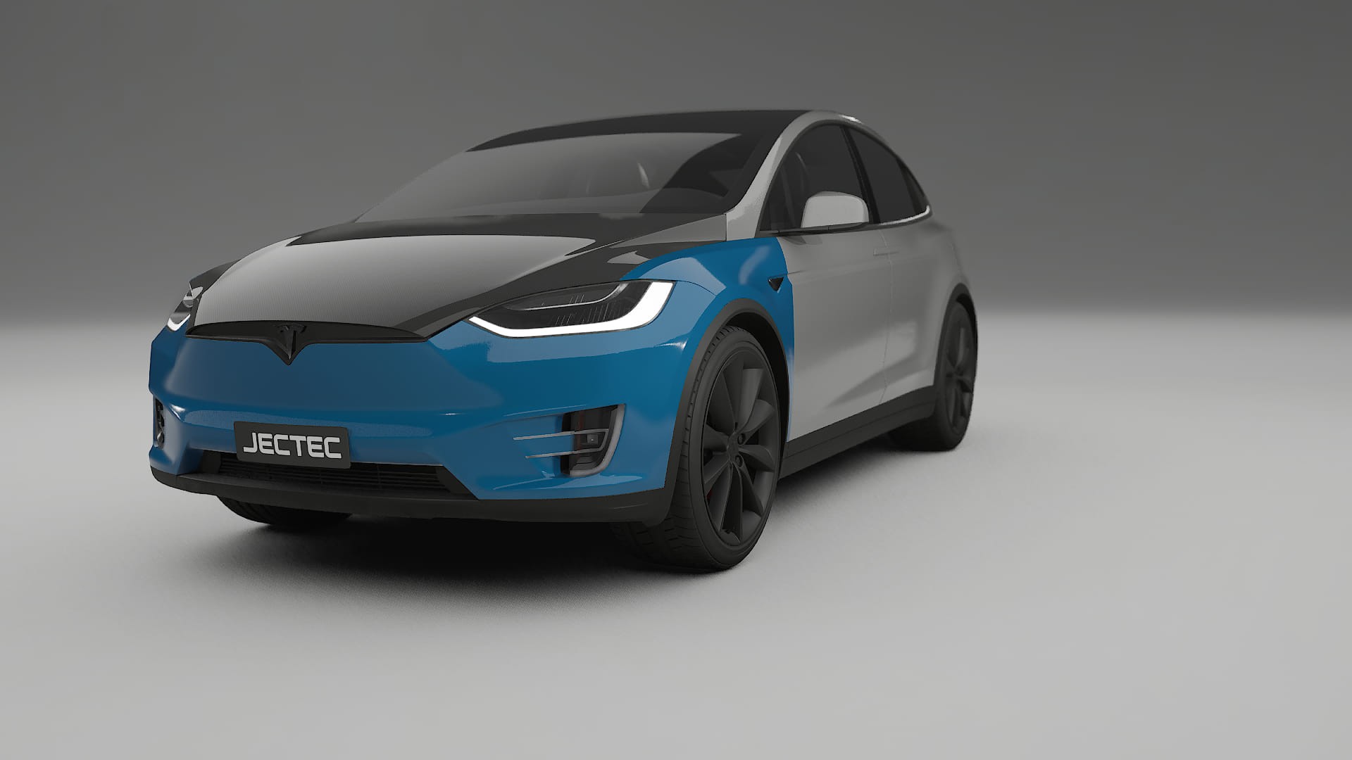 Tesla Model X Fényezésvédő Fólia | CrystalGuard Első PPF Készlet Karbon Motorháztetővel