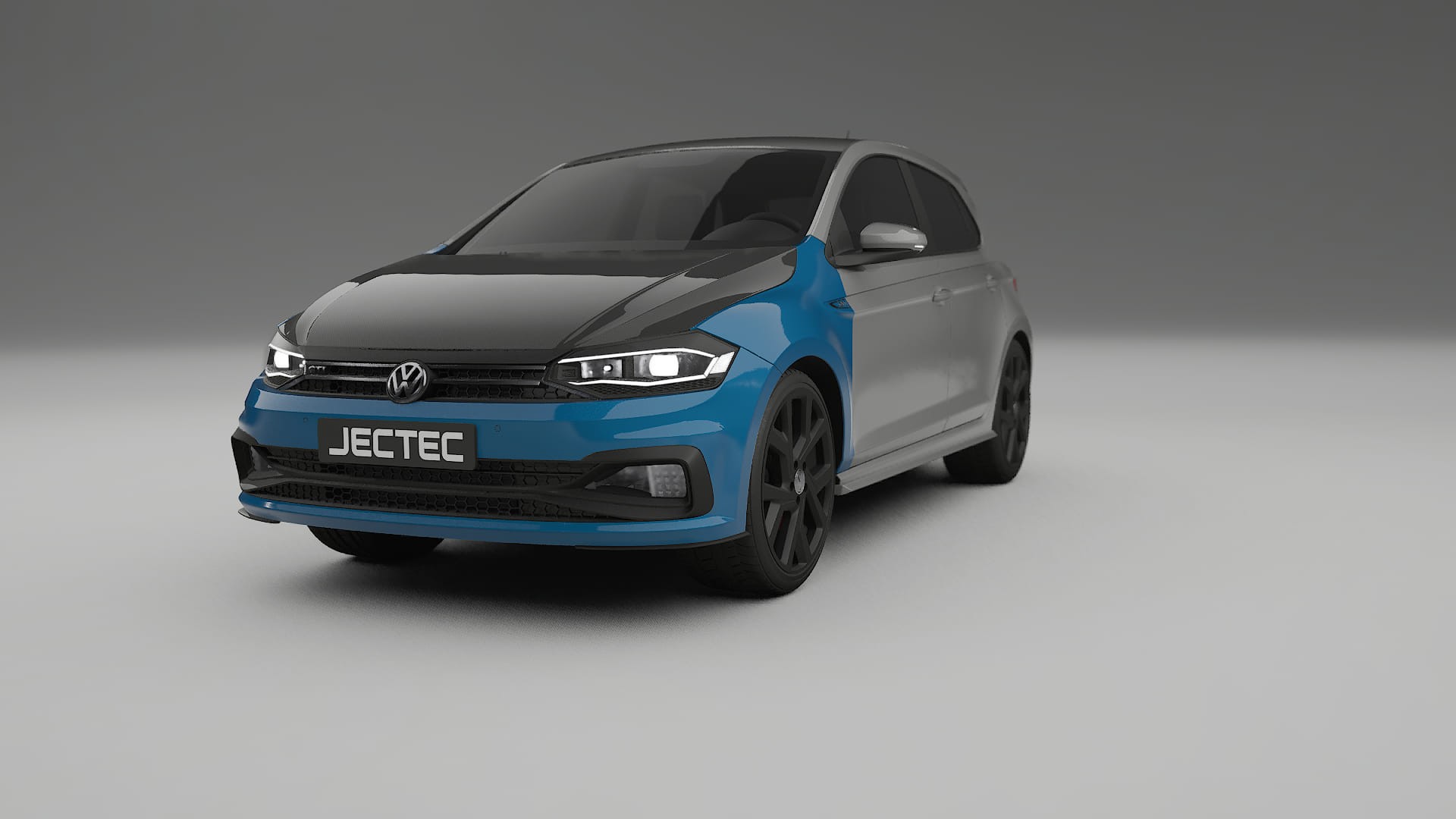 VW Polo GTI VI Fényezésvédő Fólia | CrystalGuard Első PPF Készlet Karbon Motorháztetővel