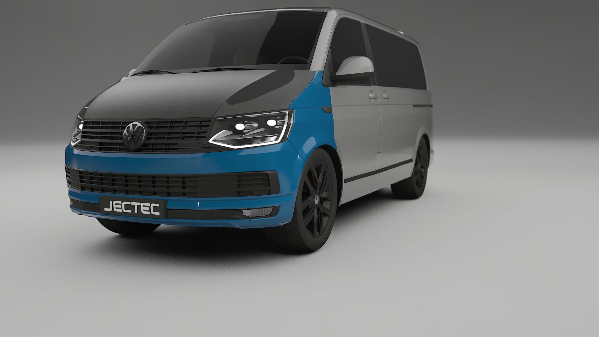 VW Transporter T6 Multivan Fényezésvédő Fólia | CrystalGuard Első PPF Készlet Karbon Motorháztetővel
