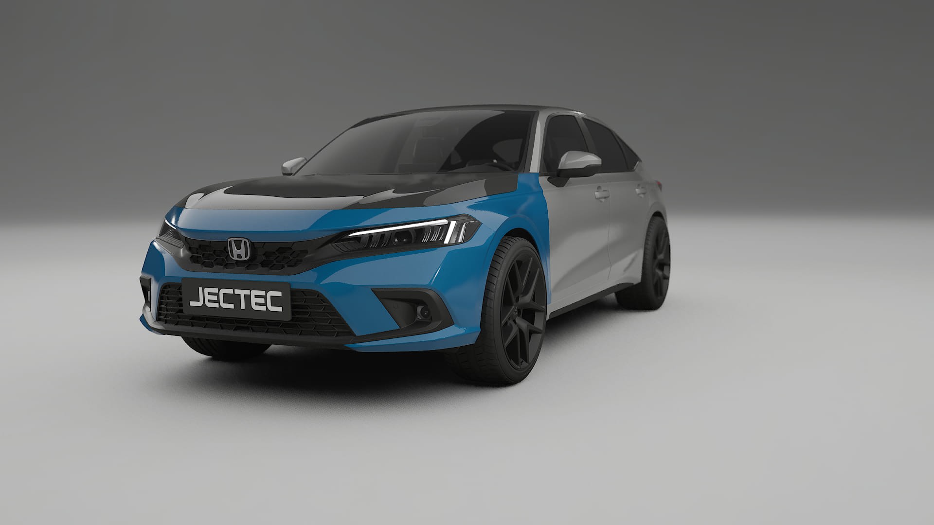 Honda Civic ferdehátú Fényezésvédő Fólia | CrystalGuard Első PPF Készlet Karbon Motorháztetővel