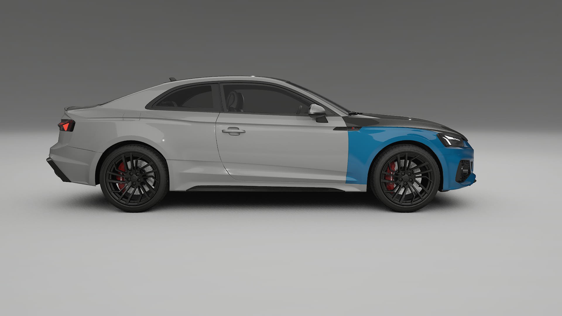 Audi RS5 coupe B9 facelift Fényezésvédő Fólia | CrystalGuard Első PPF Készlet Karbon Motorháztetővel 2