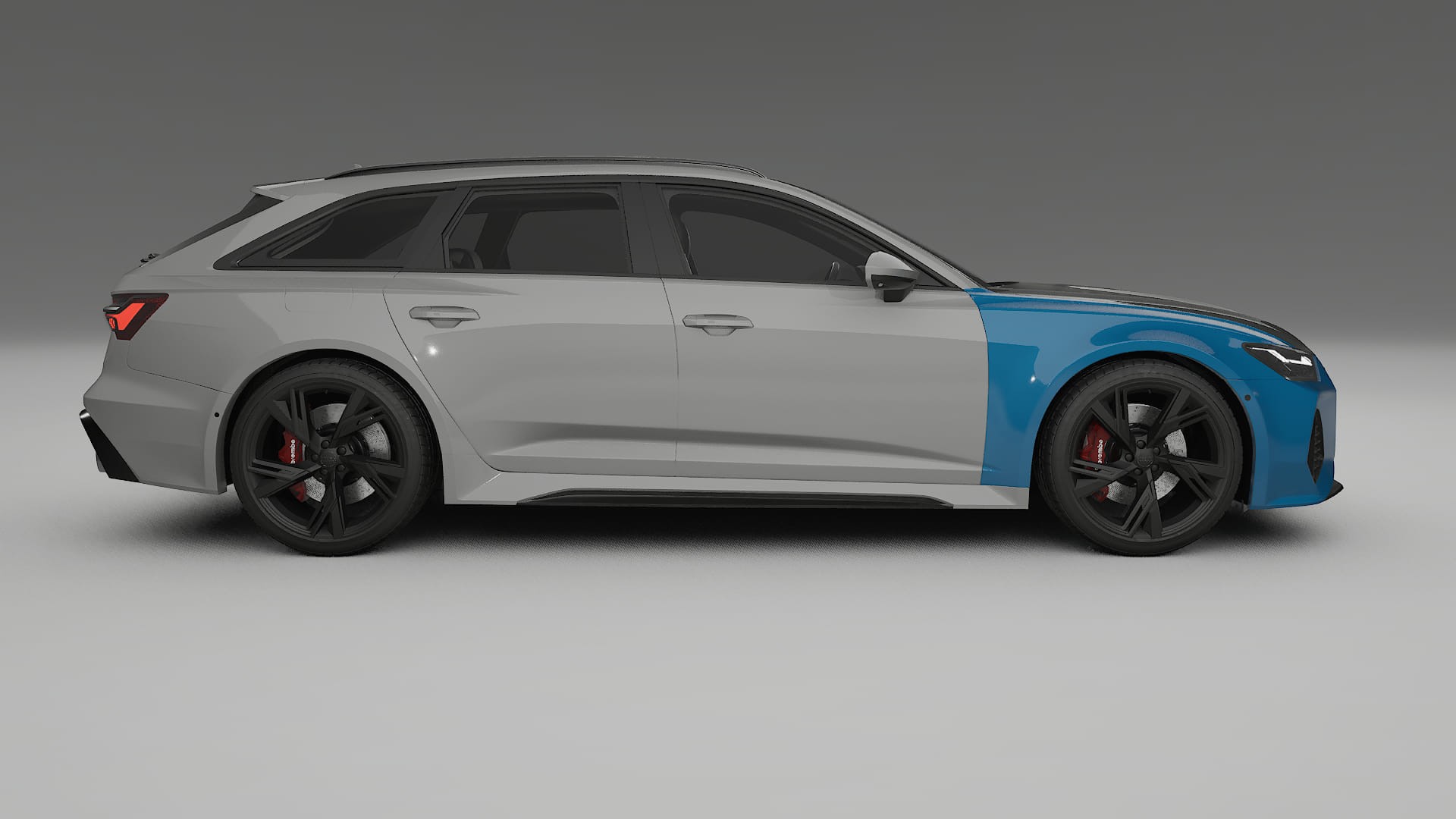 Audi RS6 Avant C8 facelift Fényezésvédő Fólia | CrystalGuard Első PPF Készlet Karbon Motorháztetővel 2