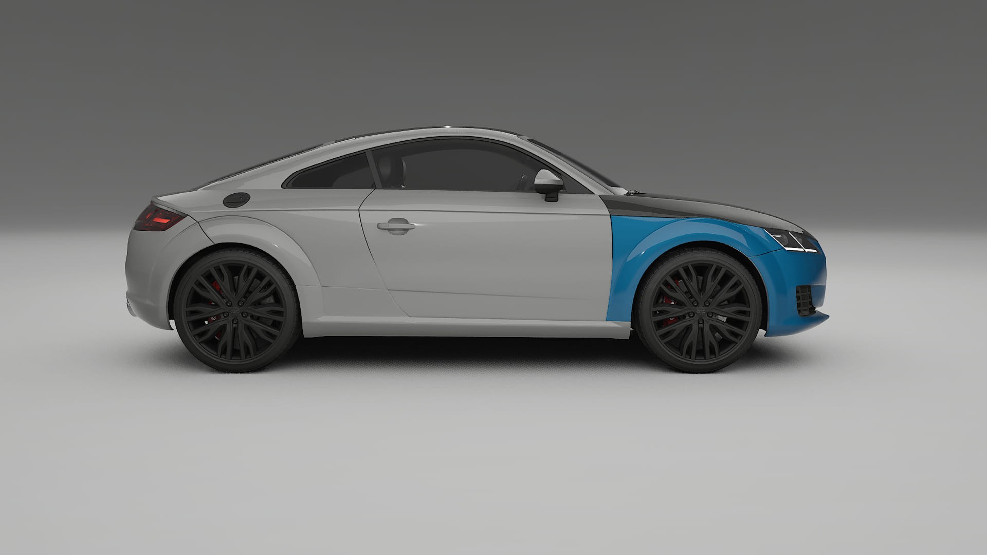 Audi TT coupe 8S prefacelift Fényezésvédő Fólia | CrystalGuard Első PPF Készlet Karbon Motorháztetővel 2
