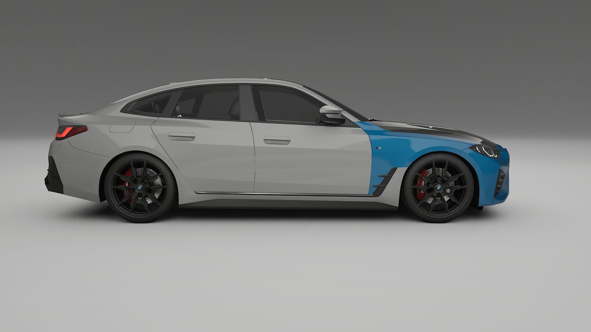 BMW I4 G26 M-Package Fényezésvédő Fólia | CrystalGuard Első PPF Készlet Karbon Motorháztetővel 2
