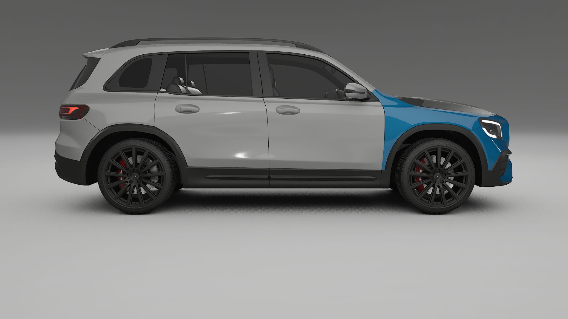 Mercedes AMG GLB Fényezésvédő Fólia | CrystalGuard Első PPF Készlet Karbon Motorháztetővel 2