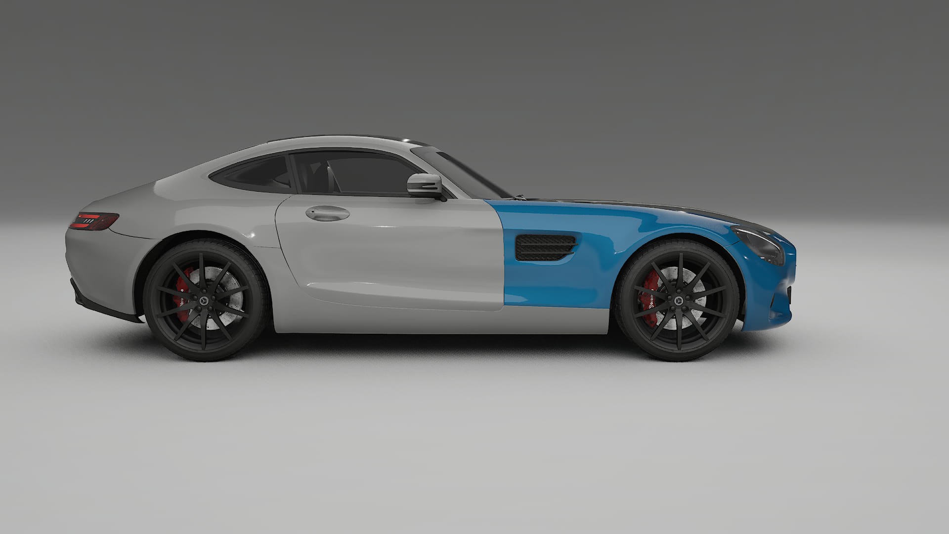 Mercedes AMG GT C190 coupe Fényezésvédő Fólia | CrystalGuard Első PPF Készlet Karbon Motorháztetővel 2