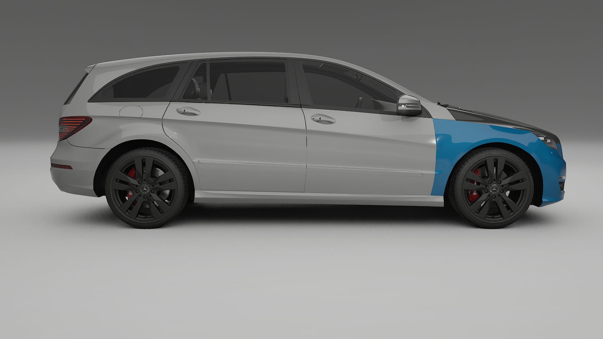 Mercedes R-class W251 facelift Fényezésvédő Fólia | CrystalGuard Első PPF Készlet Karbon Motorháztetővel 2