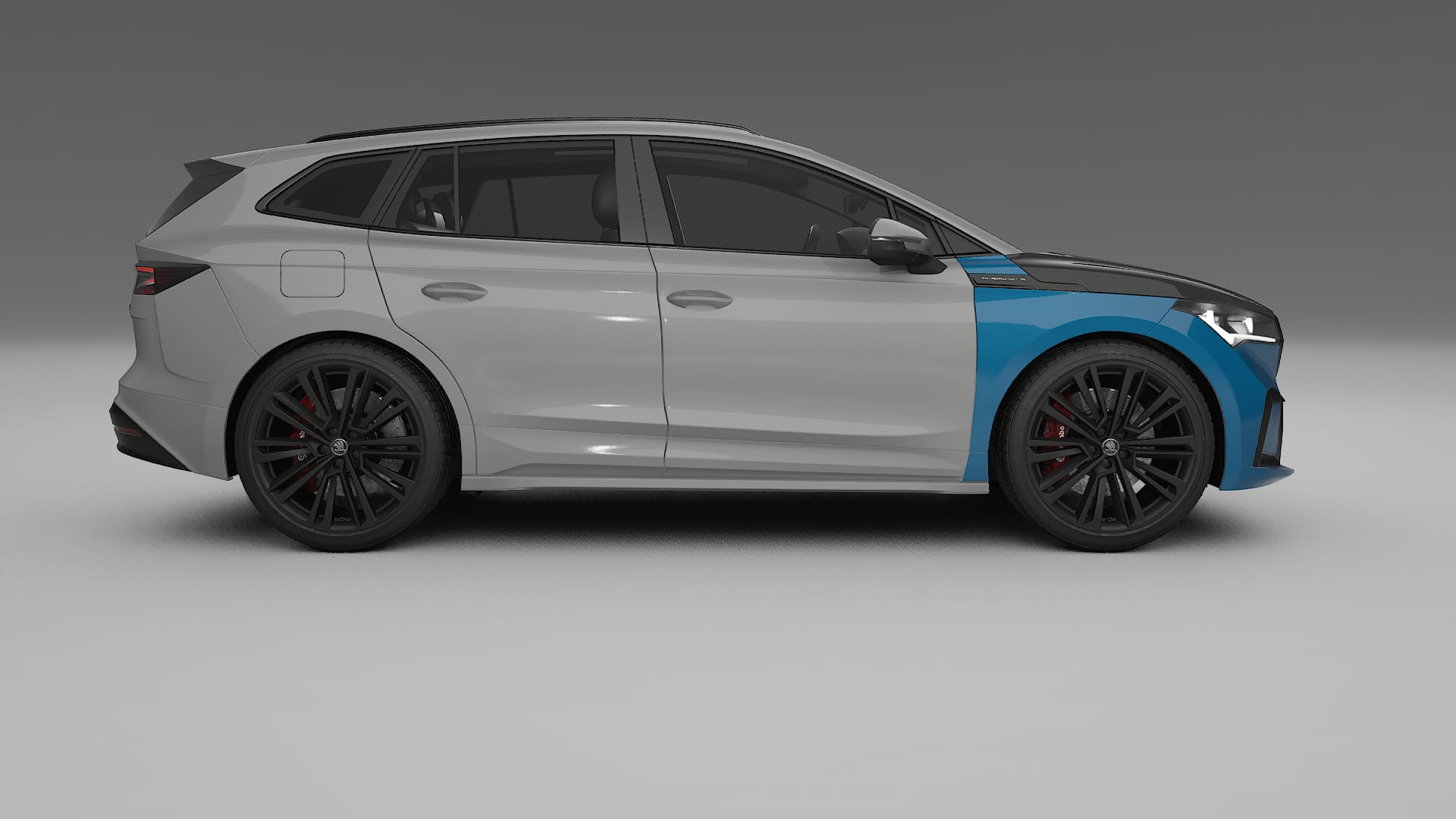 Škoda Enyaq MEB Fényezésvédő Fólia | CrystalGuard Első PPF Készlet Karbon Motorháztetővel 2