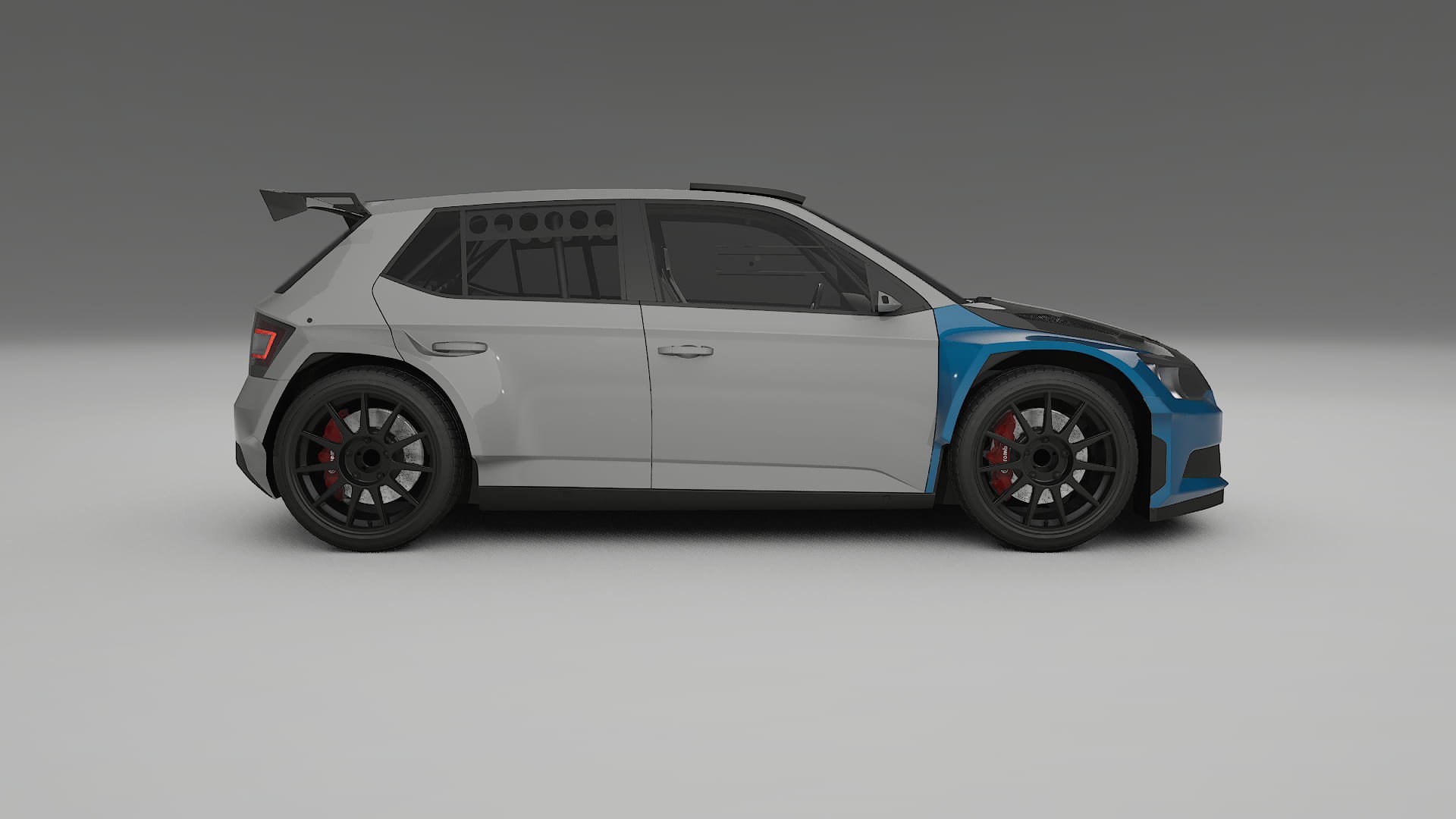 Škoda Fabia R5 6V Fényezésvédő Fólia | CrystalGuard Első PPF Készlet Karbon Motorháztetővel 2