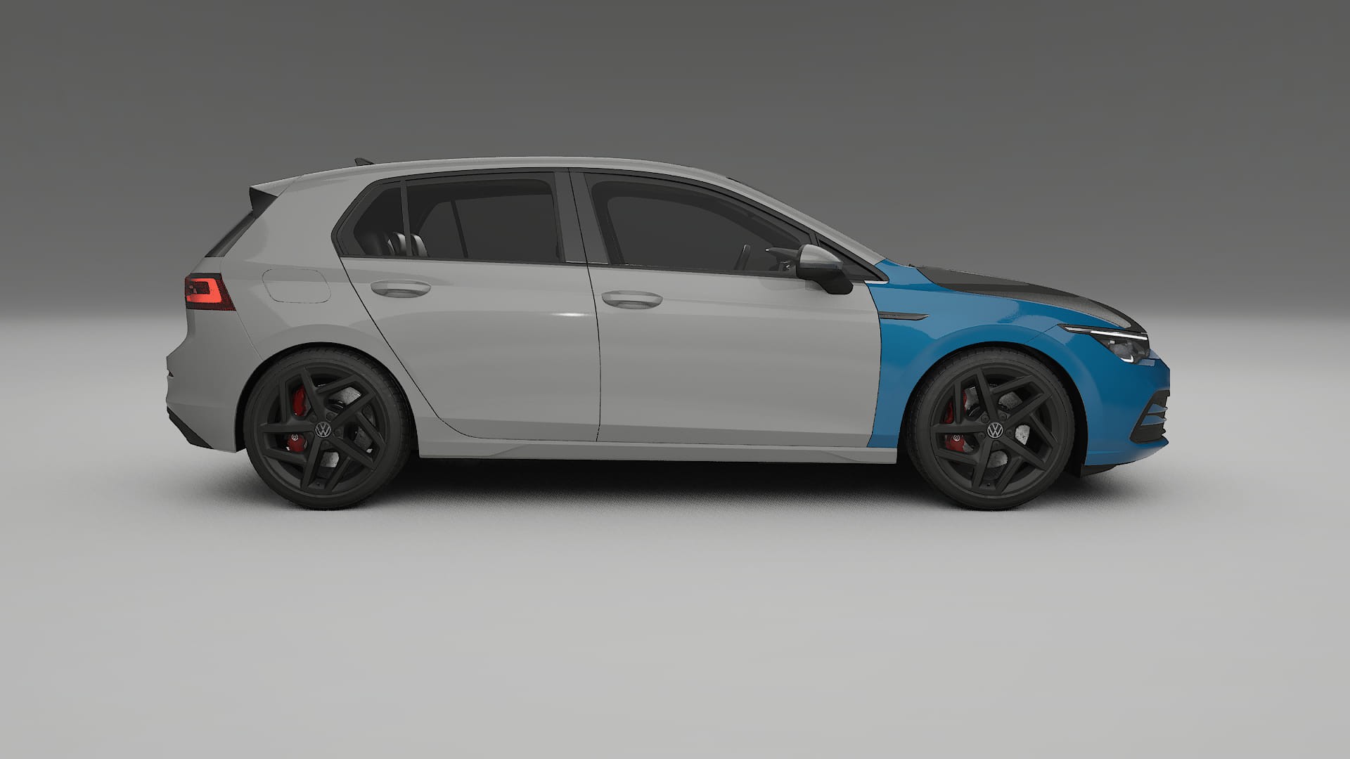 VW Golf Mk8 Fényezésvédő Fólia | CrystalGuard Első PPF Készlet Karbon Motorháztetővel 2