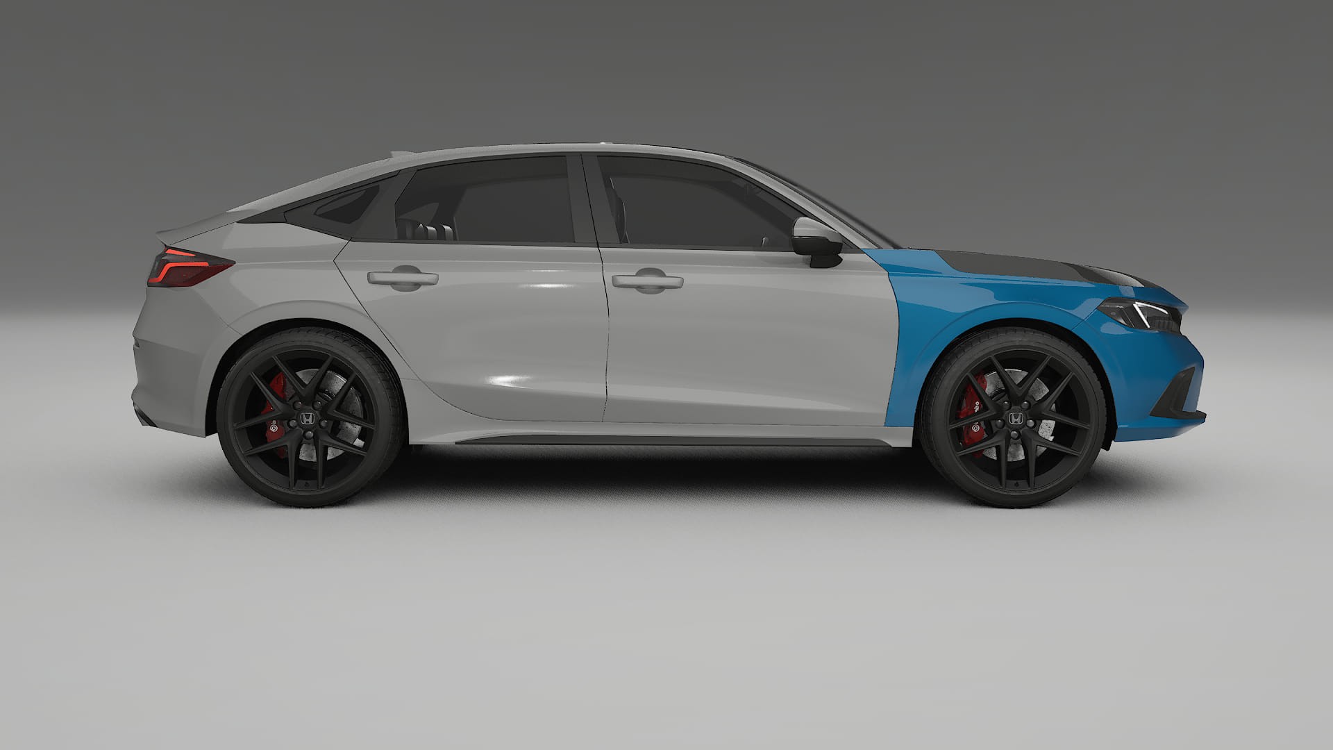Honda Civic ferdehátú Fényezésvédő Fólia | CrystalGuard Első PPF Készlet Karbon Motorháztetővel 2