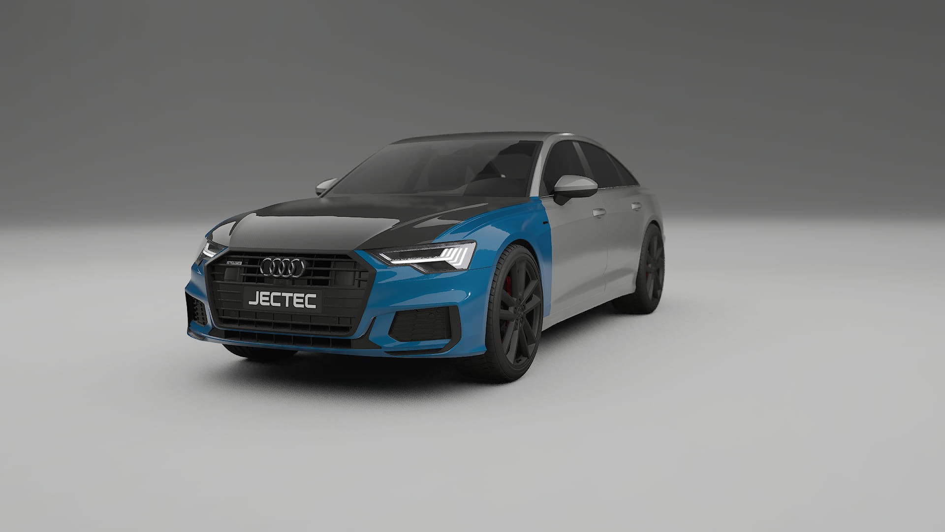Audi A6 S-Line C8 Fényezésvédő Fólia | CrystalGuard Első PPF Készlet Karbon Motorháztetővel