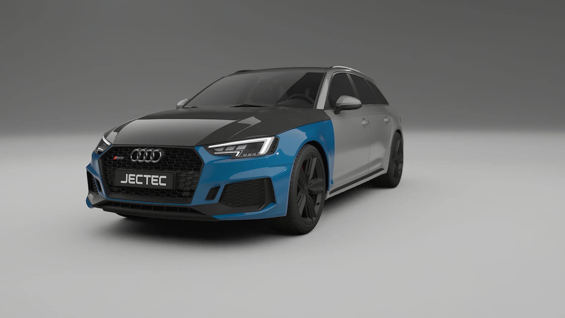 Audi RS4 Avant B9 prefacelift Fényezésvédő Fólia | CrystalGuard Első PPF Készlet Karbon Motorháztetővel