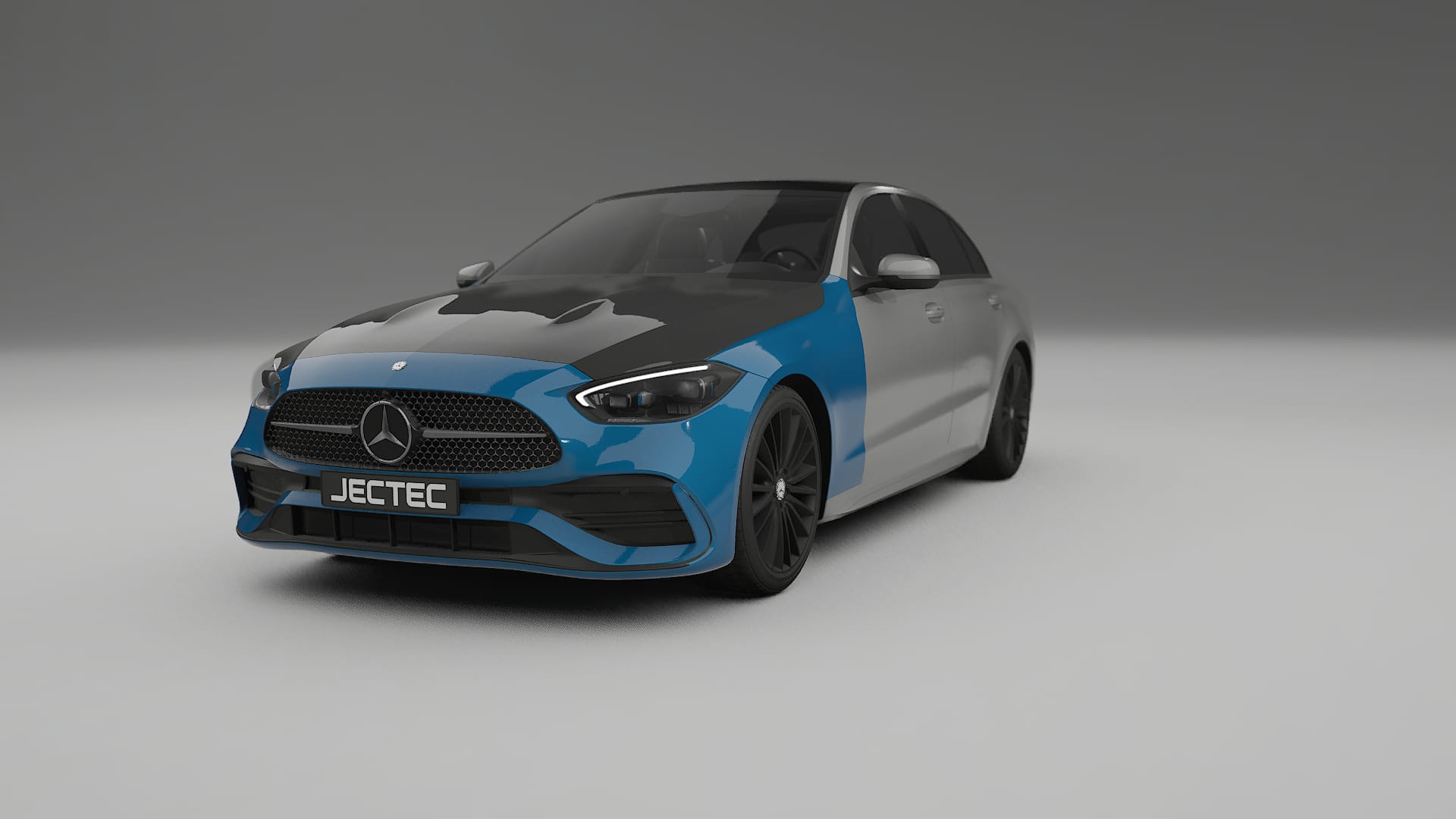 Mercedes C-class W206 Fényezésvédő Fólia | CrystalGuard Első PPF Készlet Karbon Motorháztetővel