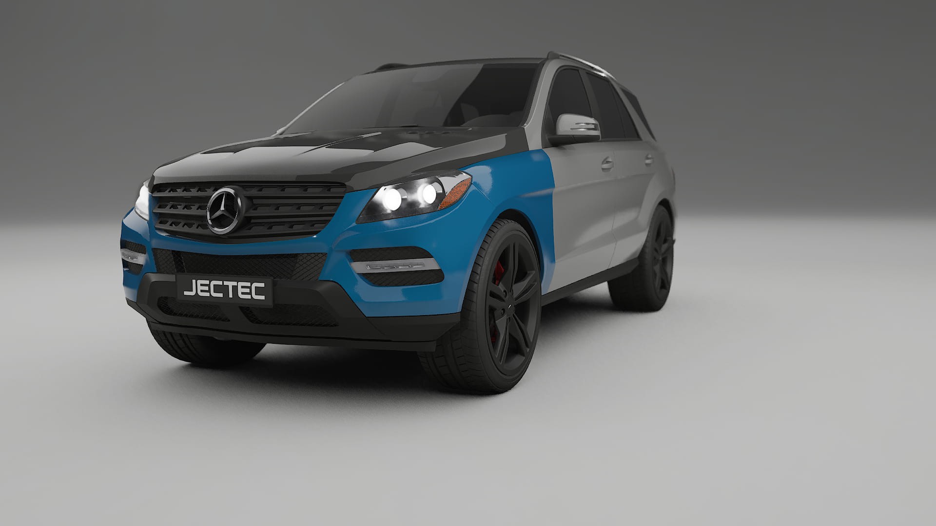Mercedes M-class W166 Fényezésvédő Fólia | CrystalGuard Első PPF Készlet Karbon Motorháztetővel