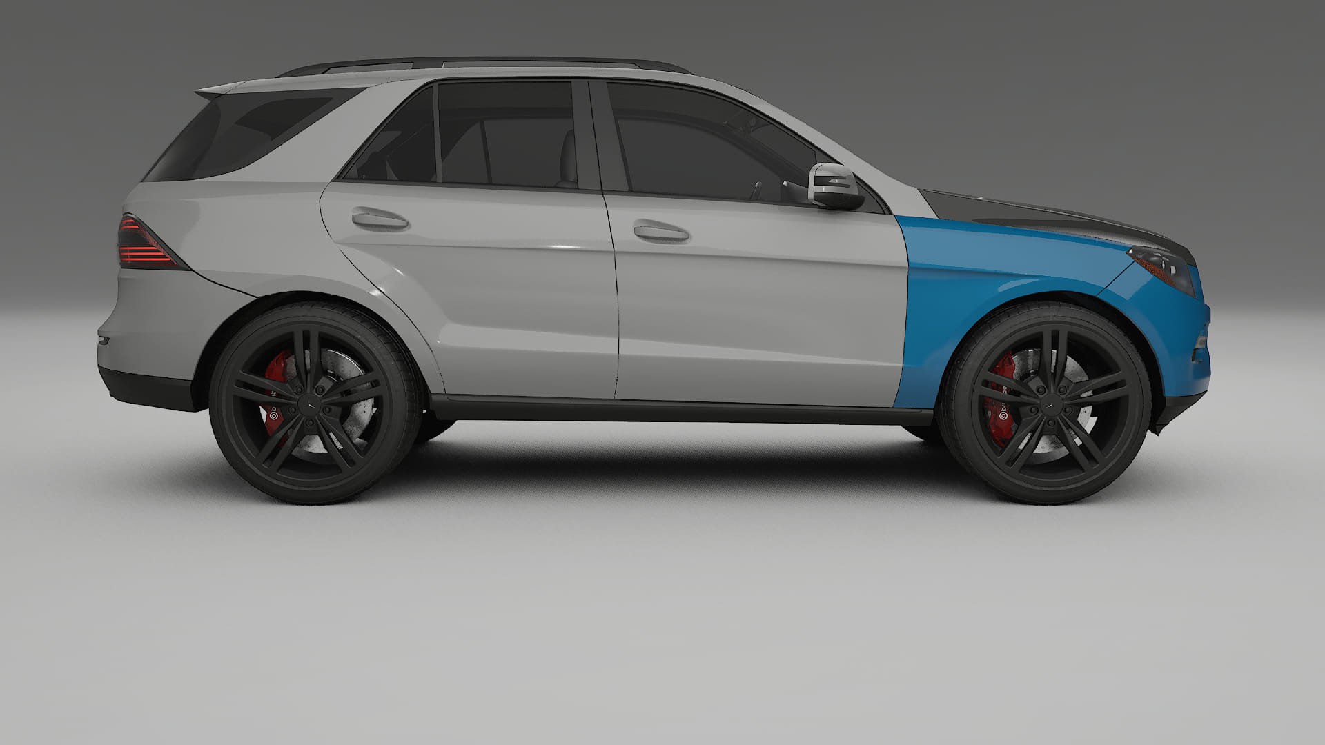Mercedes M-class W166 Fényezésvédő Fólia | CrystalGuard Első PPF Készlet Karbon Motorháztetővel 2