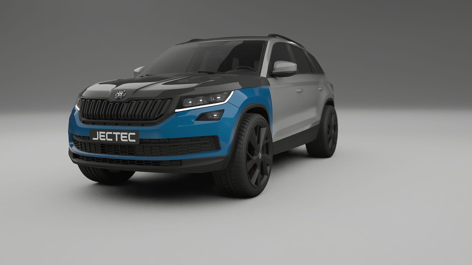 Škoda Kodiaq NS7 Fényezésvédő Fólia | CrystalGuard Első PPF Készlet Karbon Motorháztetővel