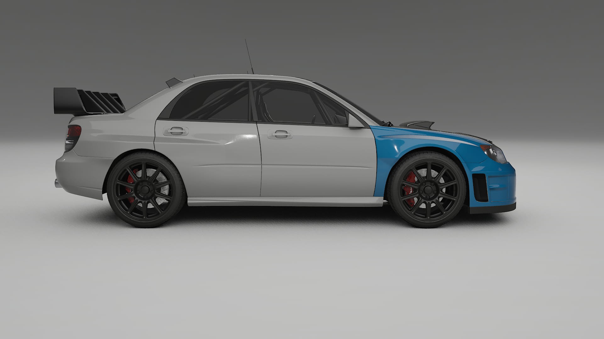 Subaru Impreza WRC GD Fényezésvédő Fólia | CrystalGuard Első PPF Készlet Karbon Motorháztetővel 2