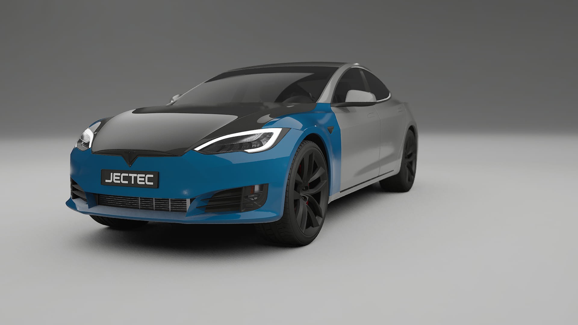 Tesla Model-S Refresh Fényezésvédő Fólia | CrystalGuard Első PPF Készlet Karbon Motorháztetővel