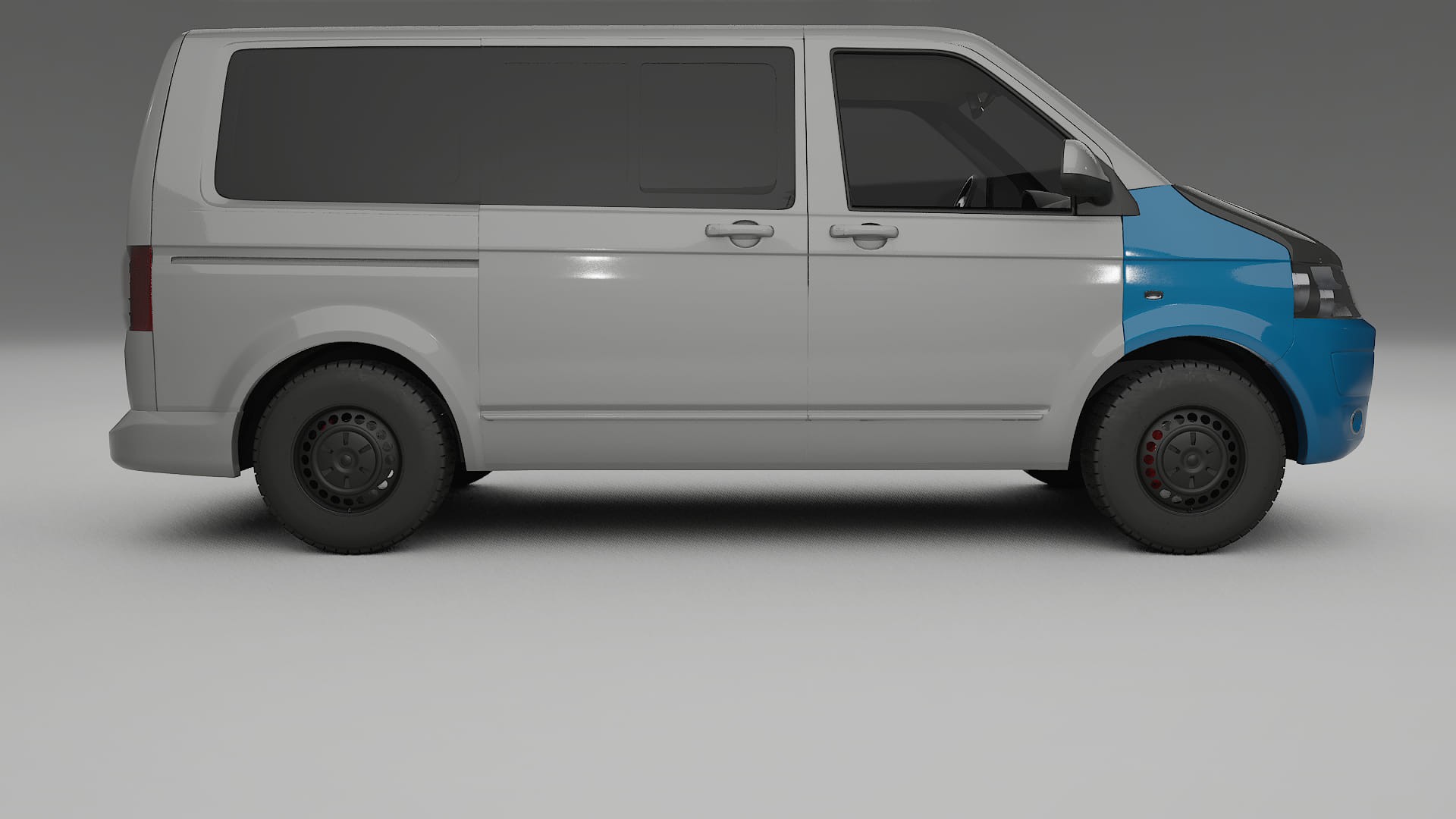VW Transporter T5 Caravelle Fényezésvédő Fólia | CrystalGuard Első PPF Készlet Karbon Motorháztetővel 2