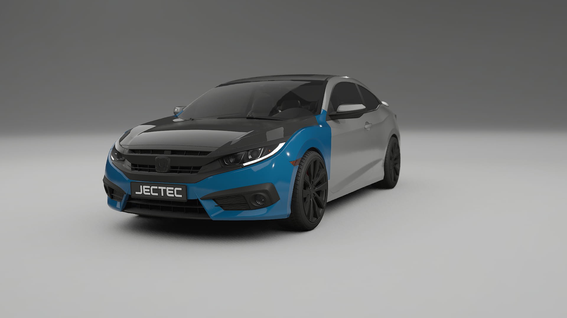 Honda Civic coupe prefacelift Fényezésvédő Fólia | CrystalGuard Első PPF Készlet Karbon Motorháztetővel