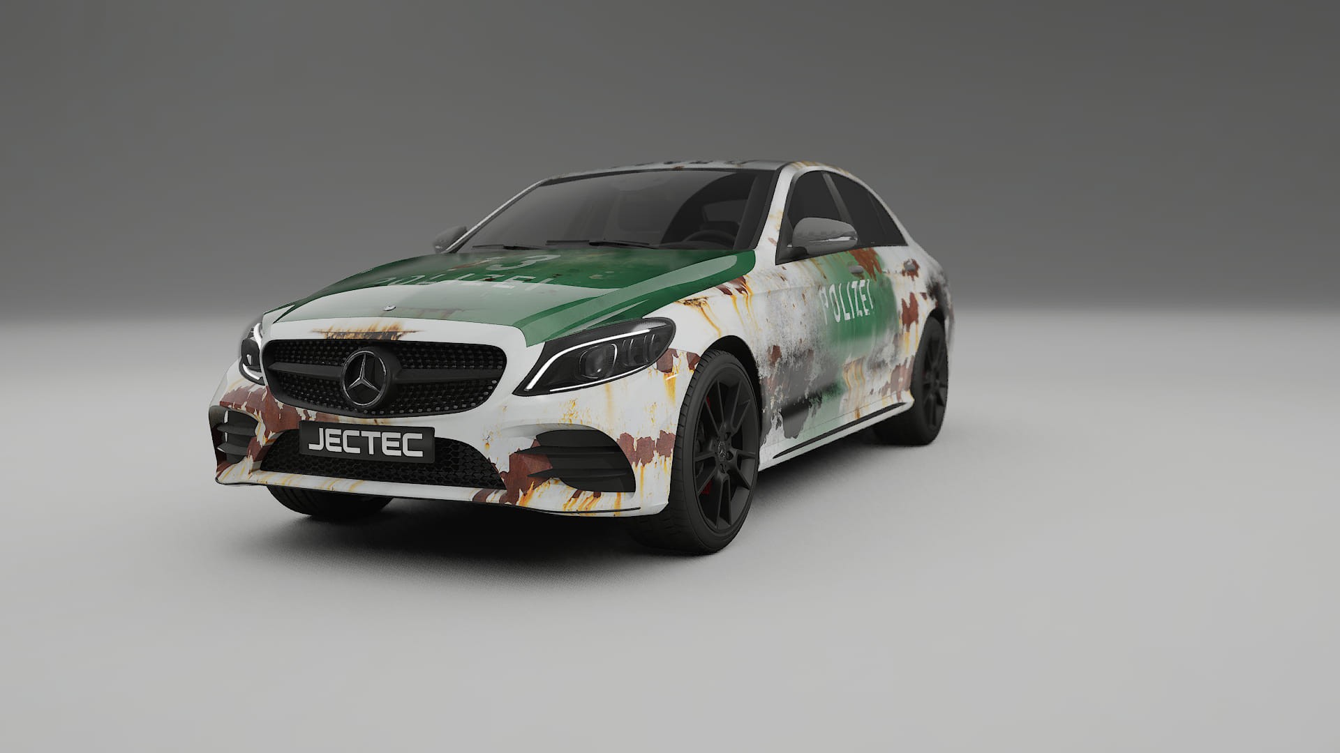 Mercedes C-class W205 AMG sedan COBRA 11 – Tervezett Wrap PPF készlet nyomtatható poliuretán fóliából