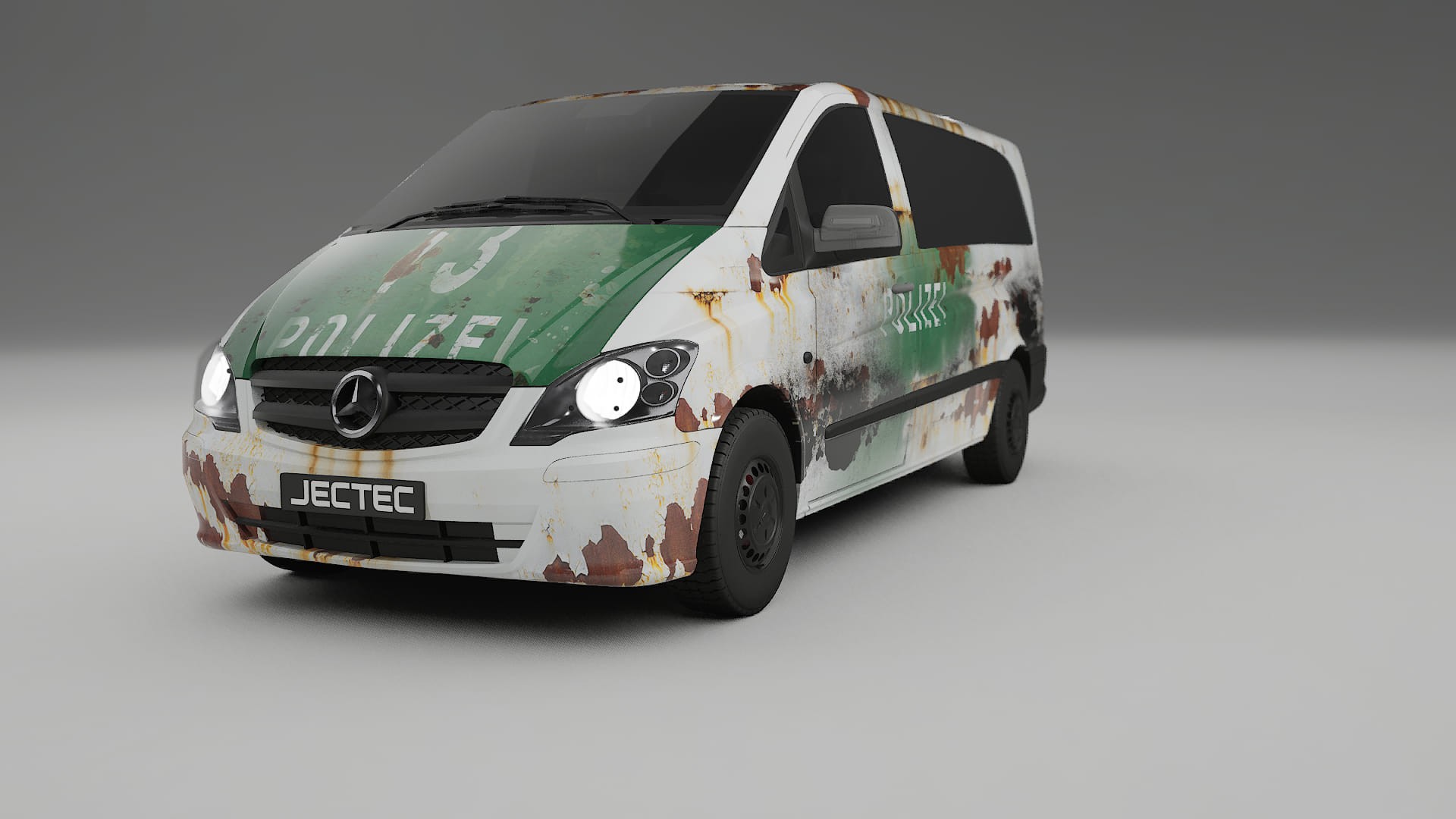 Mercedes Vito Short W639 facelift LCI COBRA 11 – Tervezett Wrap PPF készlet nyomtatható poliuretán fóliából