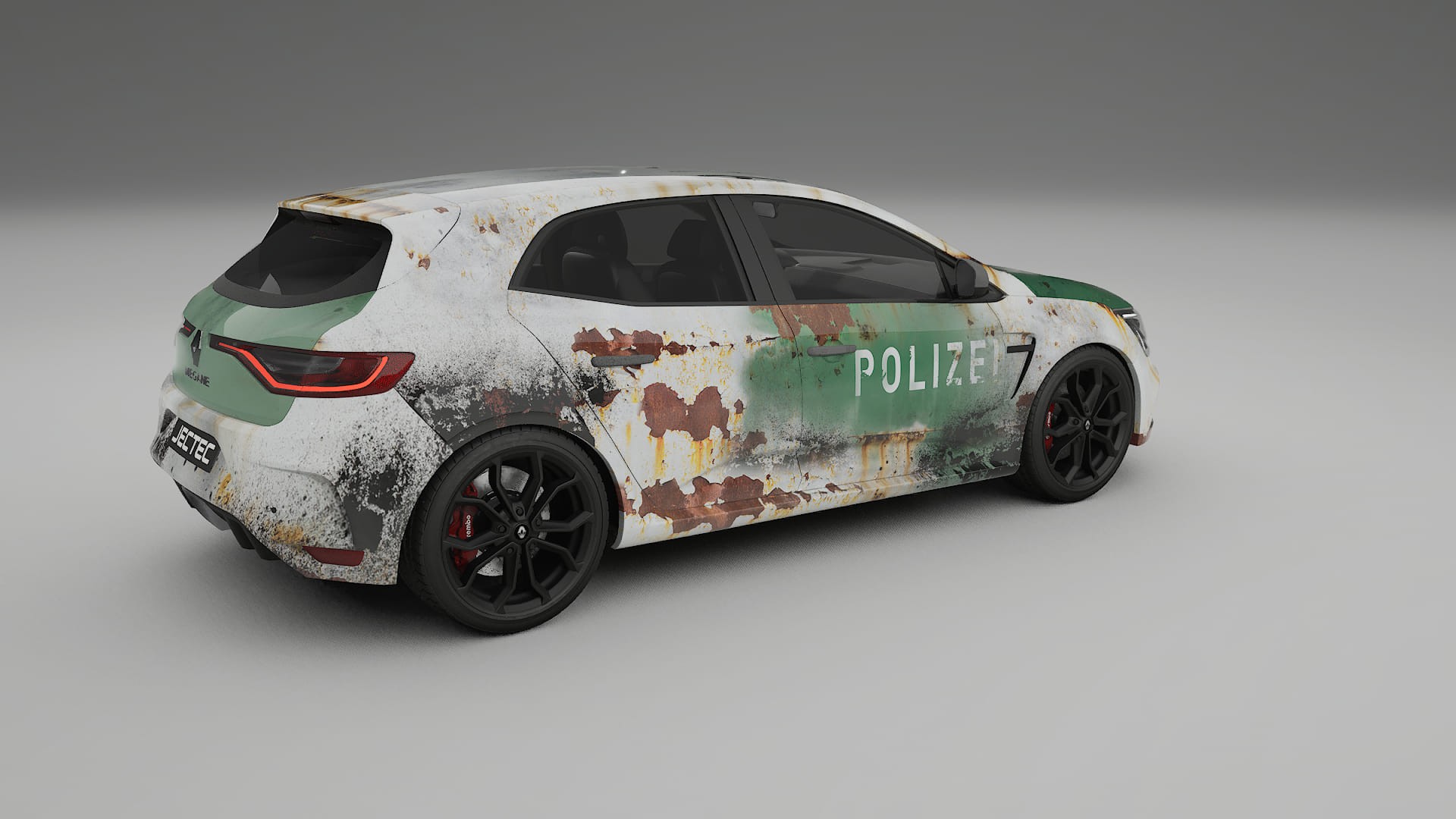 Renault Megane RS IV COBRA 11 – Tervezett Wrap PPF készlet nyomtatható poliuretán fóliából