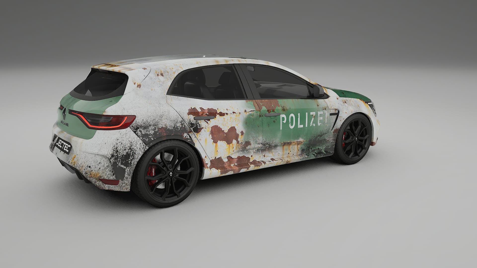 Renault Megane RS IV COBRA 11 – Tervezett Wrap PPF készlet nyomtatható poliuretán fóliából