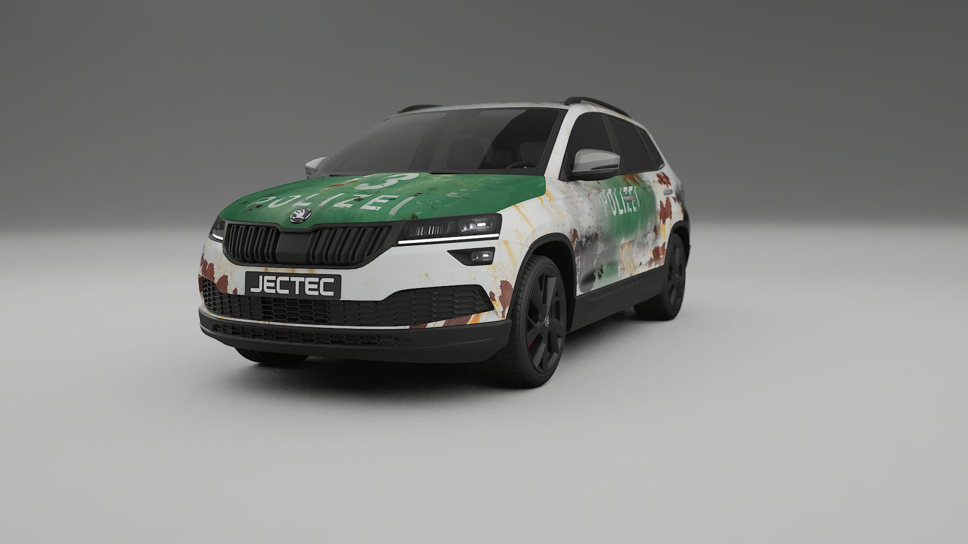 Škoda Karoq NU7 COBRA 11 – Tervezett Wrap PPF készlet nyomtatható poliuretán fóliából
