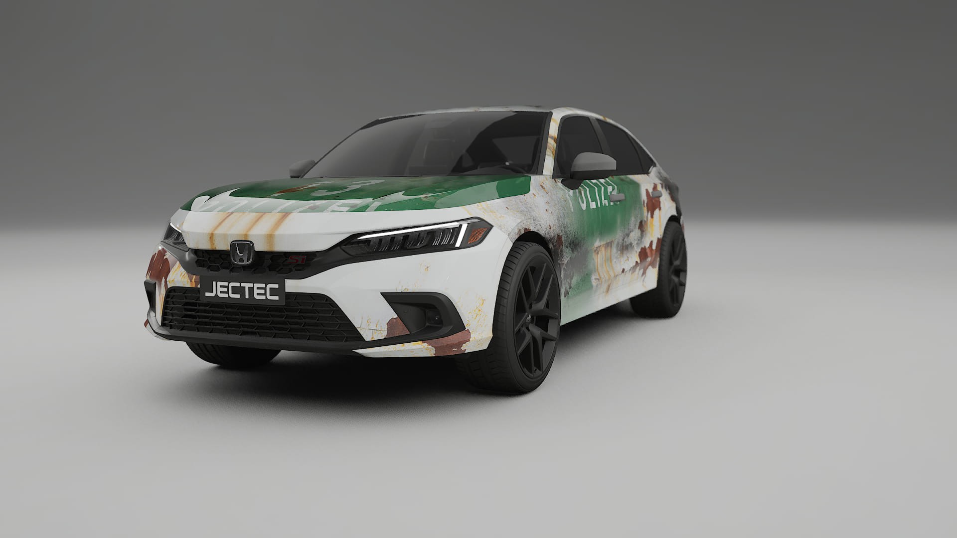 Honda Civic Si COBRA 11 – Tervezett Wrap PPF készlet nyomtatható poliuretán fóliából