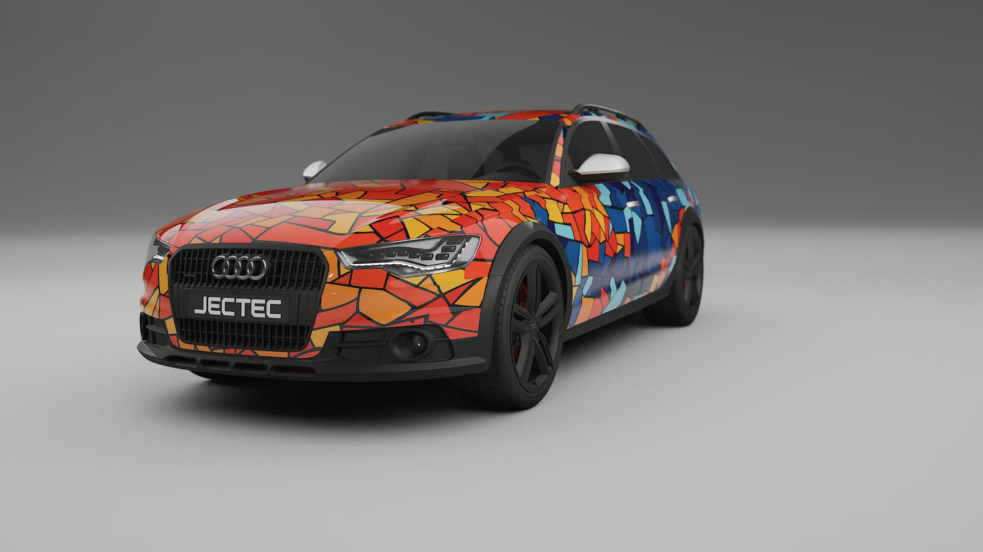 Audi A6 Allroad C7 prefacelift pre-LCI BARCELONA – Tervezett Wrap PPF készlet nyomtatható poliuretán fóliából