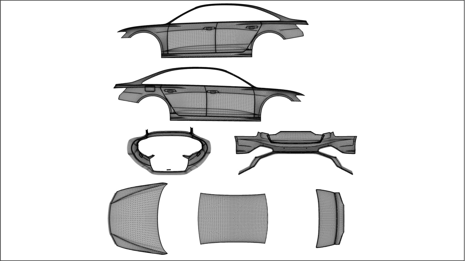 Audi A6 S-Line C8 BARCELONA – Tervezett Wrap PPF készlet nyomtatható poliuretán fóliából