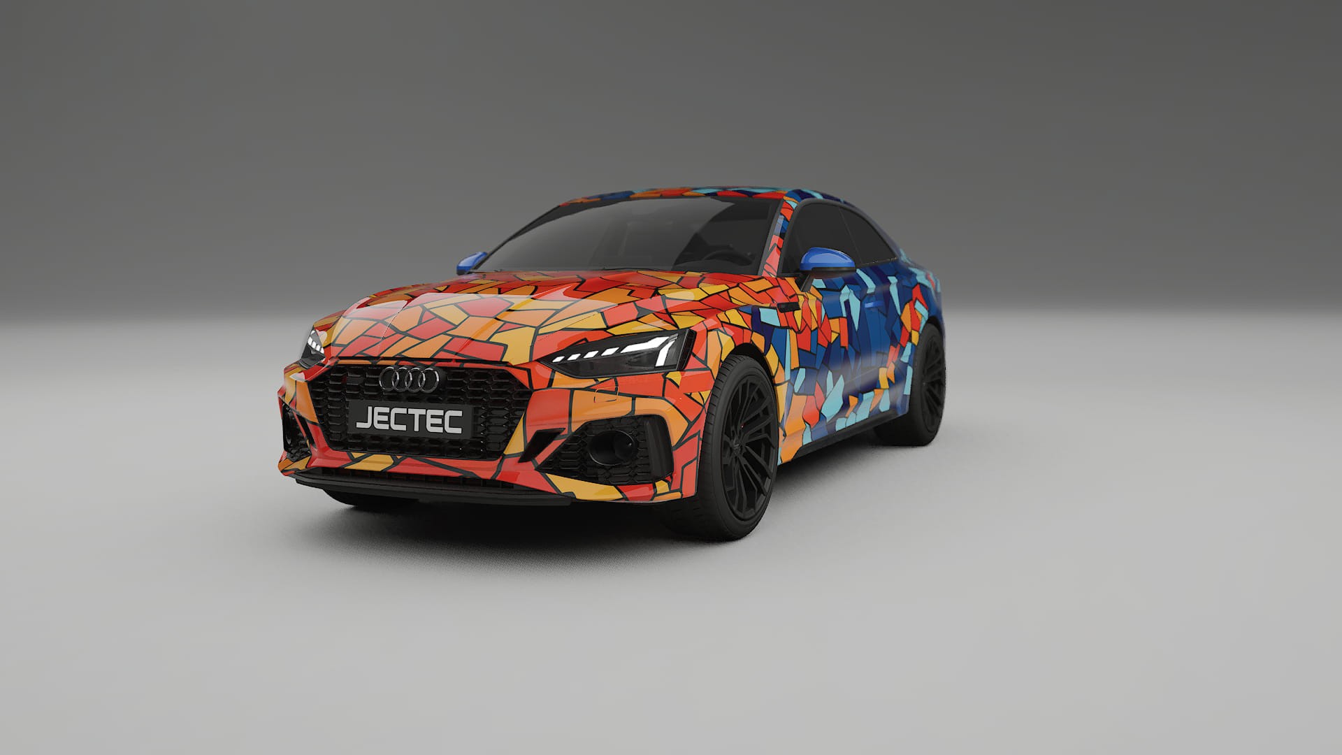 Audi RS5 Coupe B9 facelift pre-LCI BARCELONA – Tervezett Wrap PPF készlet nyomtatható poliuretán fóliából