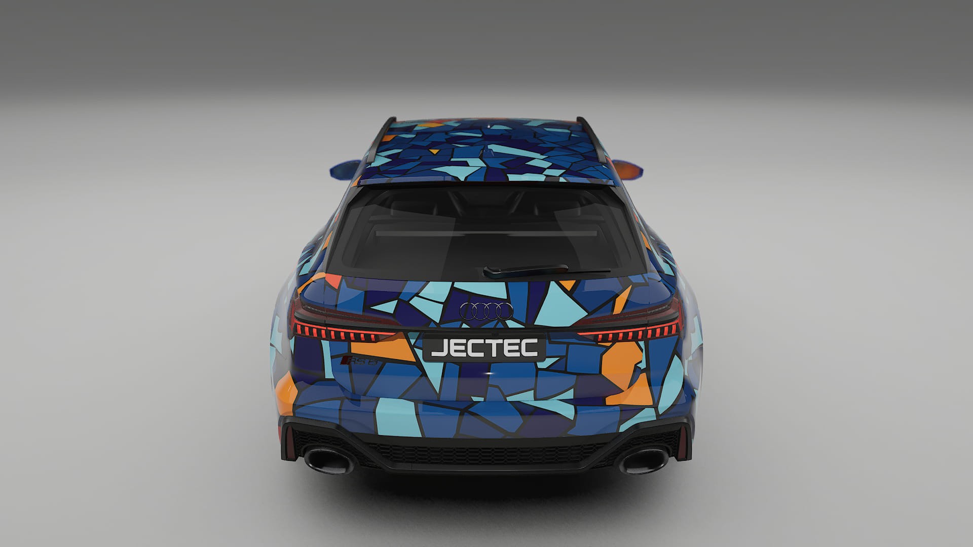 Audi RS6 Avant C8 facelift LCI BARCELONA – Tervezett Wrap PPF készlet nyomtatható poliuretán fóliából