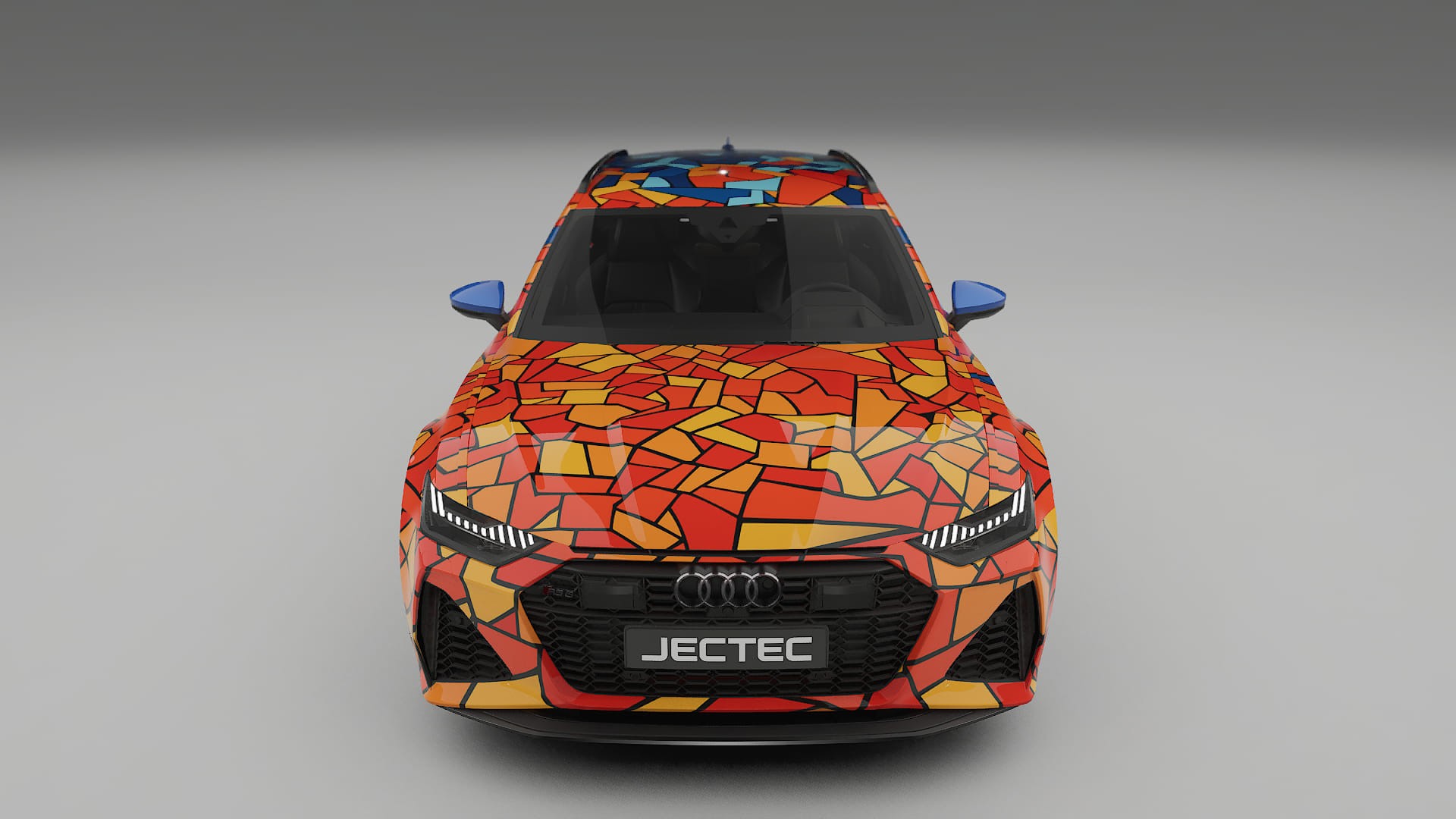 Audi RS6 Avant C8 facelift LCI BARCELONA – Tervezett Wrap PPF készlet nyomtatható poliuretán fóliából